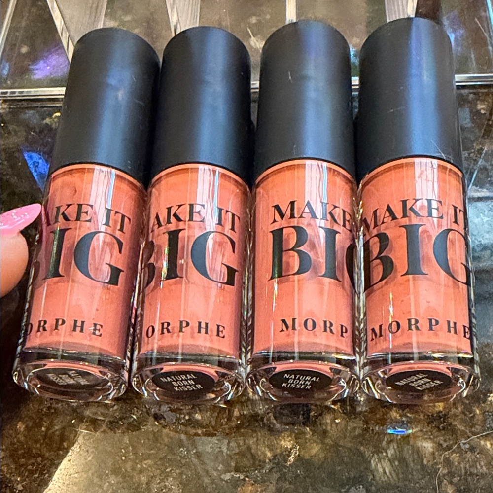 Morphe Make It Big Liquid Lipgloss — Natural Born Kisser, set of 4